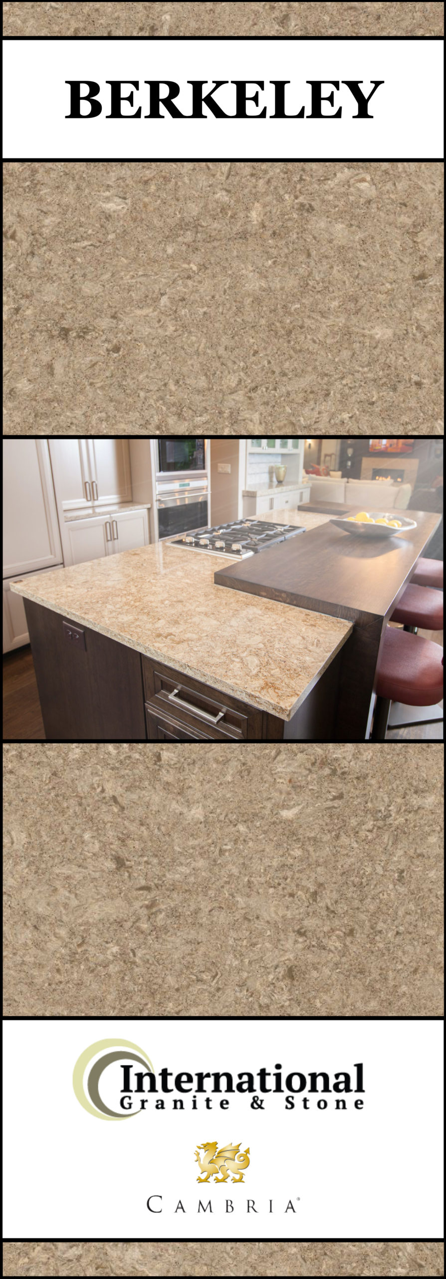 Berkeley Cambria Quartz Full Slab Pin