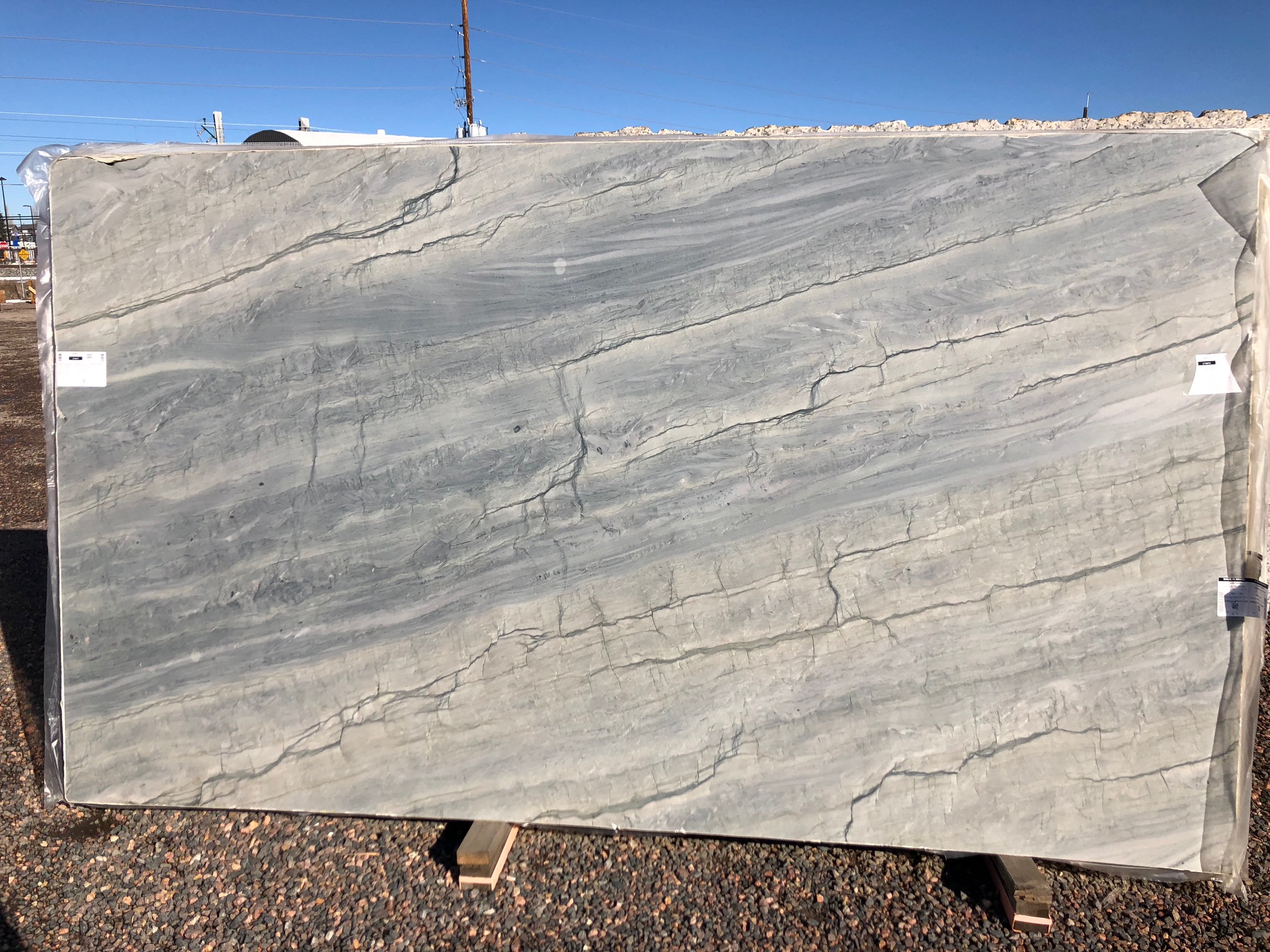 Ocean Blue White Quartzite