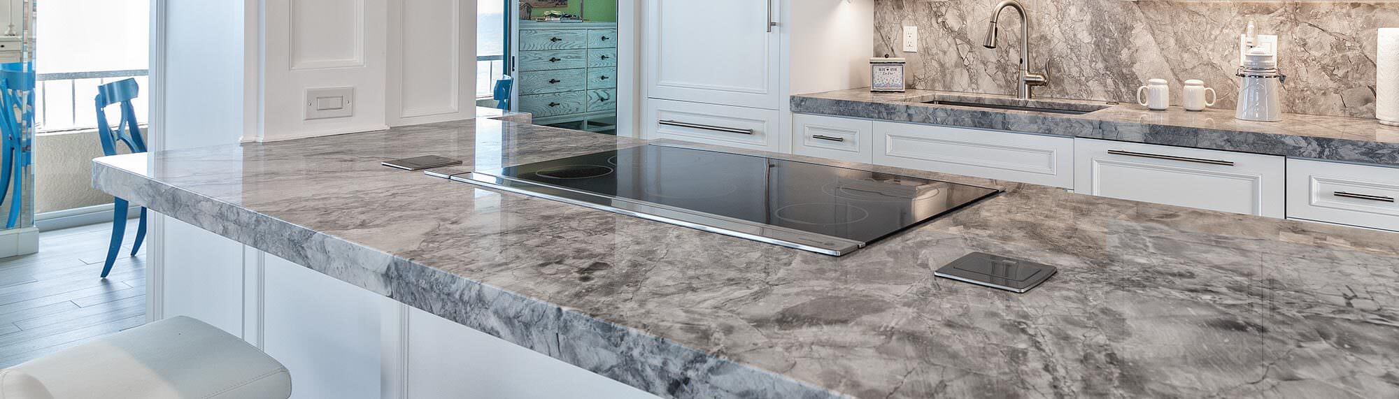 Ocean Blue White Quartzite 18603