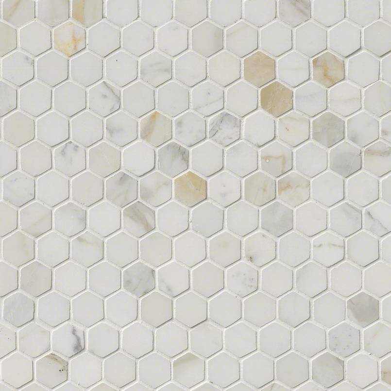 Calacatta Gold 1inch Hexagon Polished