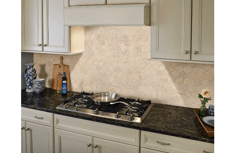 Coastal Sand 2inch Hexagon Honed