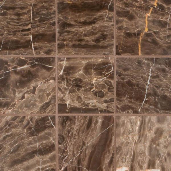 Emperador Cafe 4×4 Polished And Beveled Tile