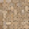 Emperador Light And Emperador Dark Basket Weave Pattern