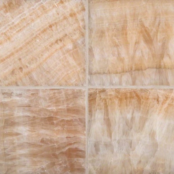 Giallo Crystal Onyx 6×6 Polished