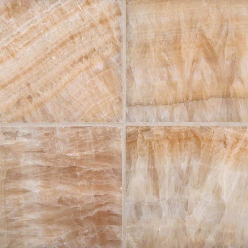 Giallo Crystal Onyx 6×6 Polished