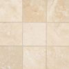Ivory Travertine 4×4 Honed And Beveled Tile