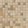 Mixed Travertine 1×1 Tumbled In 12×12 Mesh