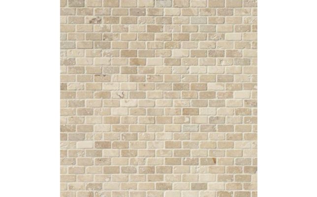 Tuscany Classic 1×2 Brick Tumbled In 12×12 Mesh