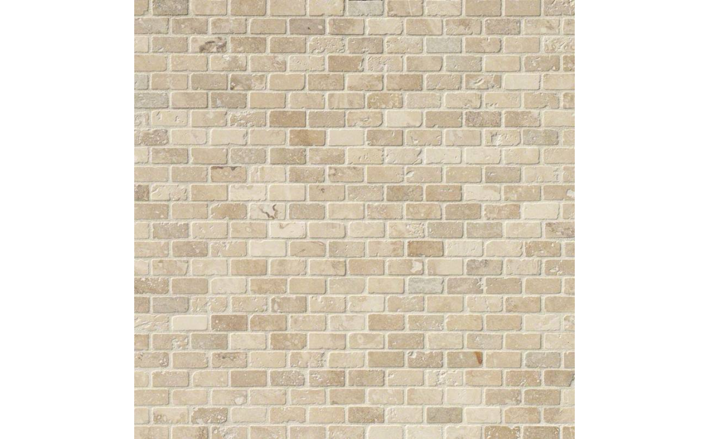 Tuscany Classic 1×2 Brick Tumbled In 12×12 Mesh