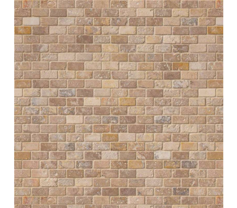 Tuscany Scabas 1×2 Tumbled In 12×12 Mesh