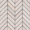 Watercolor Bianco Chevron Mosaic 12×15