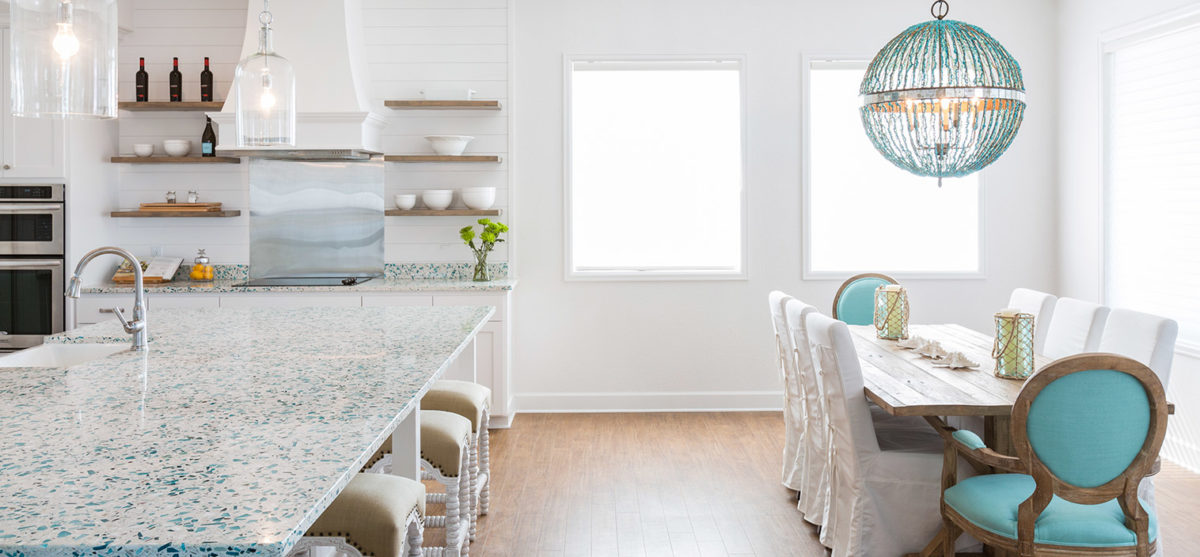 Floating Blue Vetrazzo