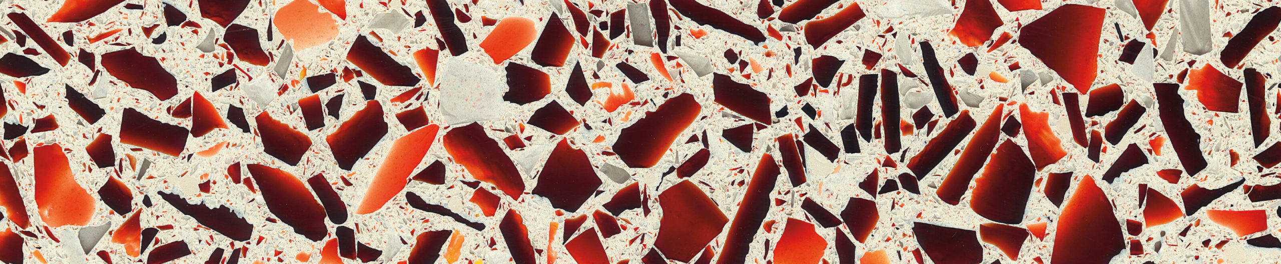 Ruby Red Vetrazzo Slab