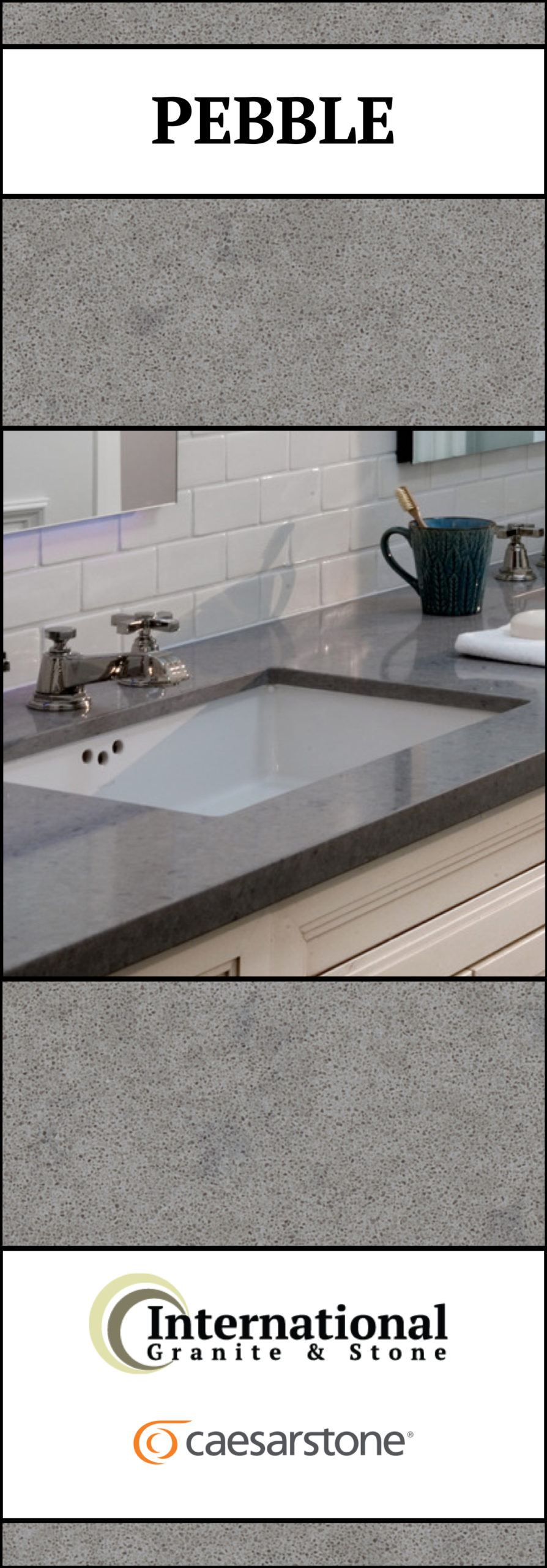 Pebble Caesarstone Quartz Full Slab Pinterest