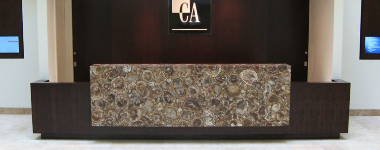 Albero Caesarstone Quartz Front Desk