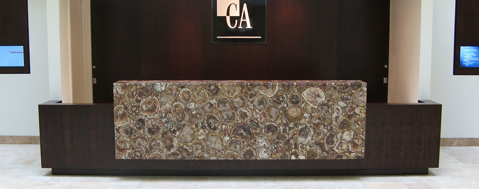 Albero Caesarstone Quartz Front Desk