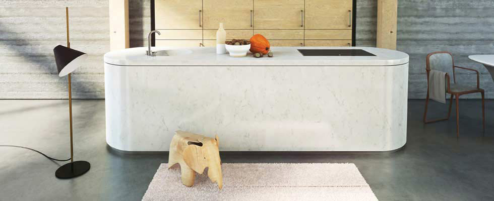 Frosty Carrina Caesarstone Quartz Bath