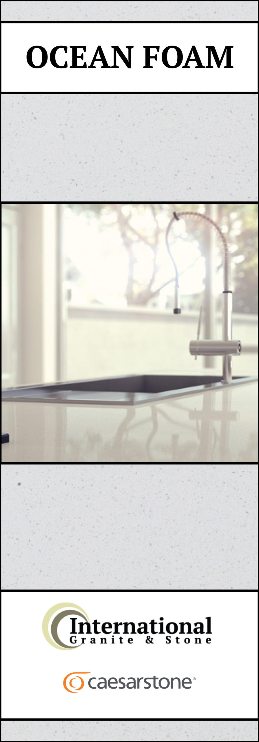 Ocean Foam Caesarstone Quartz Full Slab Pinterest