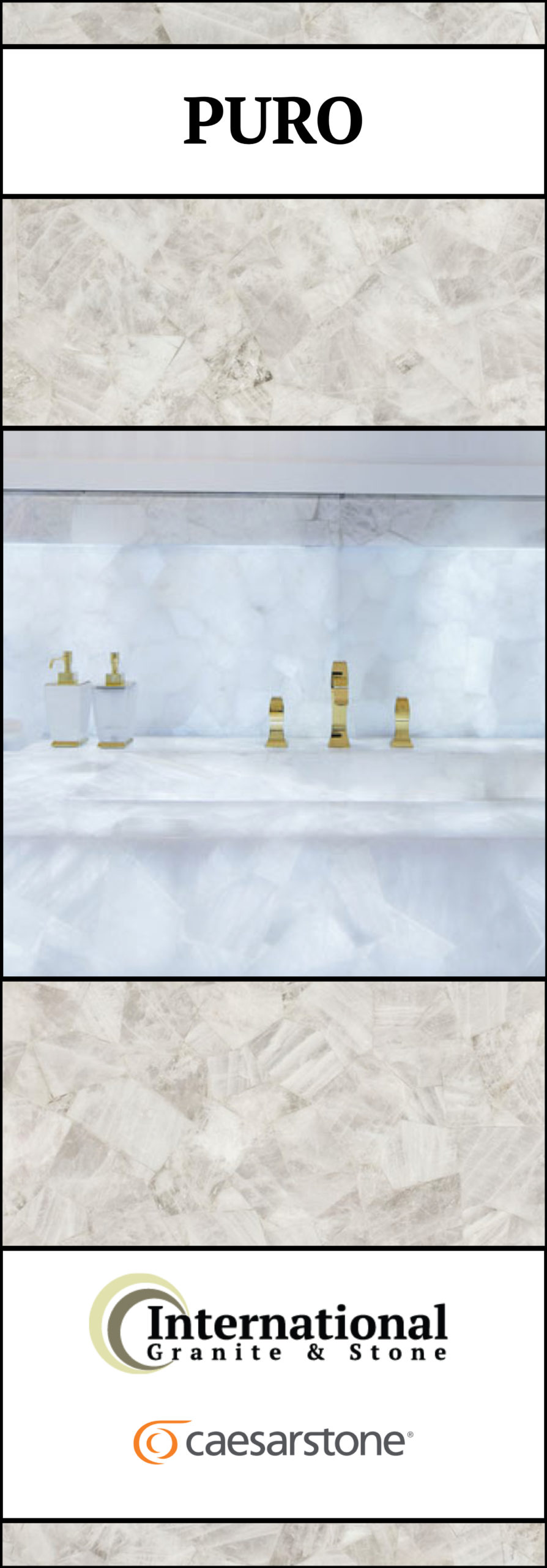 Puro Caesarstone Quartz Full Slab Pinterest