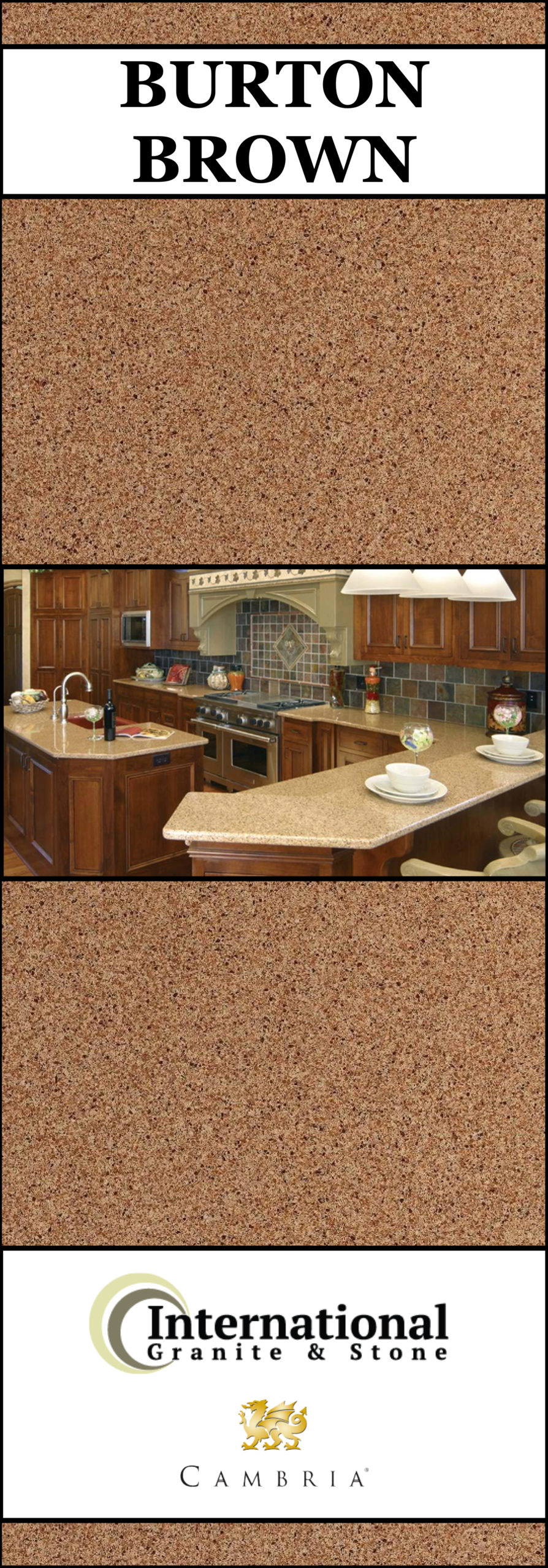 Burton Brown Cambria Quartz Full Slab Pin