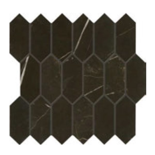 Daltile Marble Attache MA83 2x5 Hex Nero