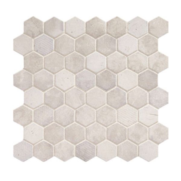 Daltile Vintage Hex VH06 1.5 Inch Hexagon Wisdom White