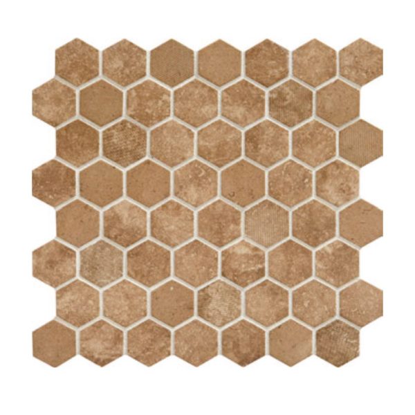 Daltile Vintage Hex VH08 1.5 Inch Hexagon Legacy Sepia