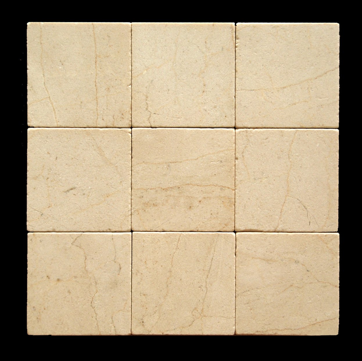 Crema Marfil 4x4 Tumbled Tile