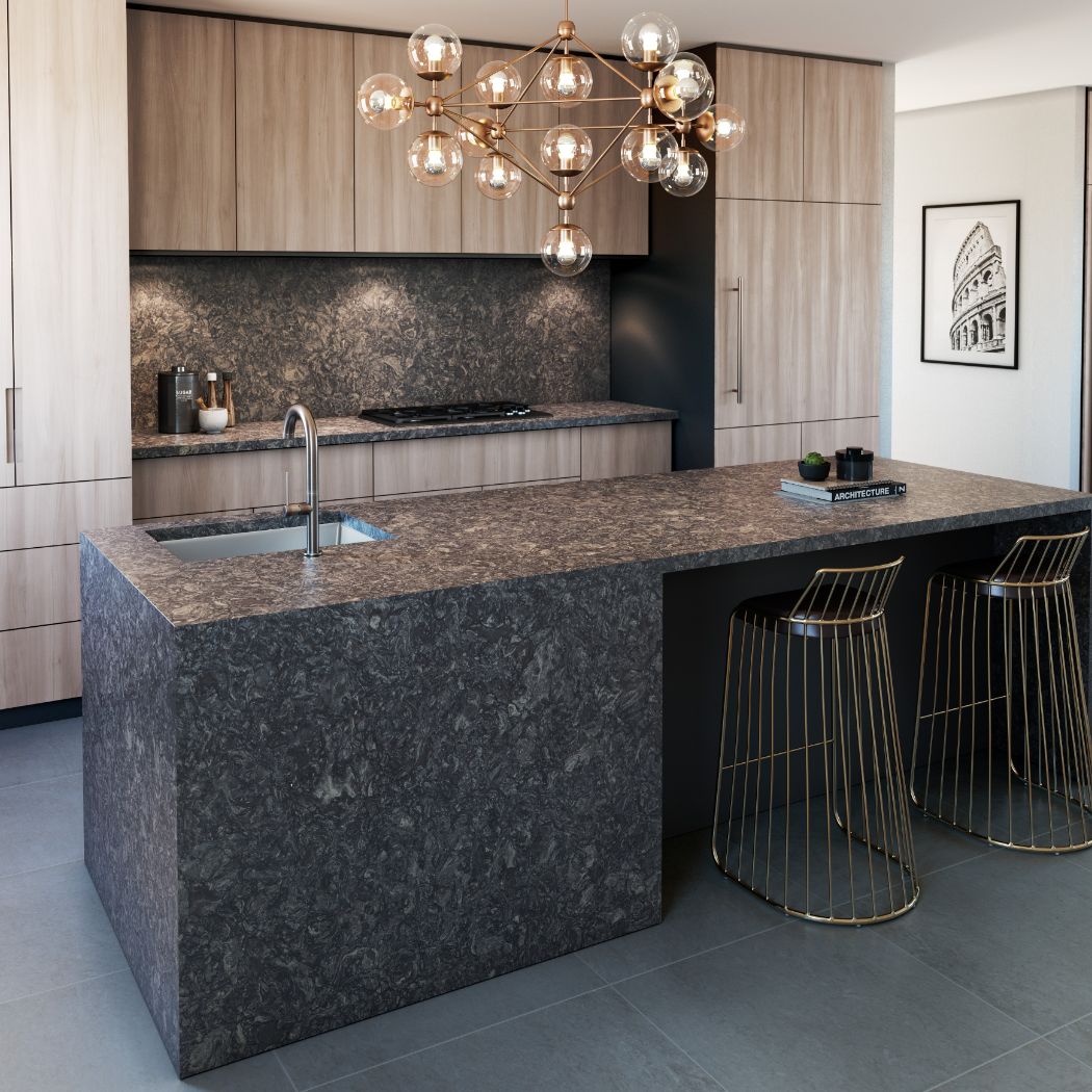 Ashbourne Matte Cambria Quartz Home Depot Kitchen Countertops