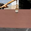 BURGANDY CROCO DESIGN LEATHER QUARTZITE