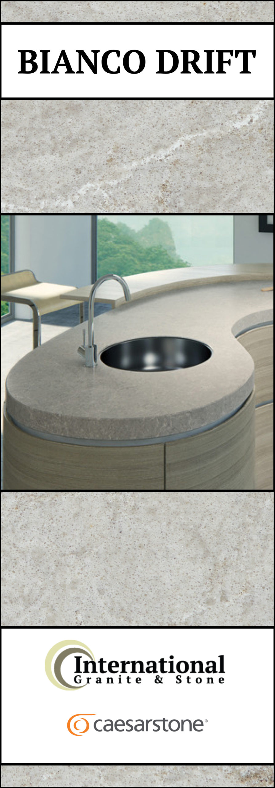 Bianco Drift Full Slab Pinterest