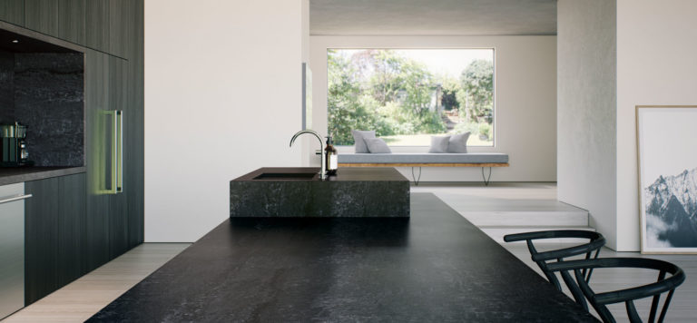 CAESARSTONE BLACK TEMPAL QUARTZ