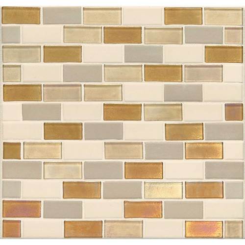 DALTILE COASTAL KEYSTONES ISLAND HARVEST 2 X 1 BRICK-JOINT MOSAIC CK91-7632