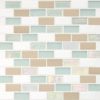 DALTILE COASTAL KEYSTONES TRADE WIND BRICK-JOINT MOSAIC 5215