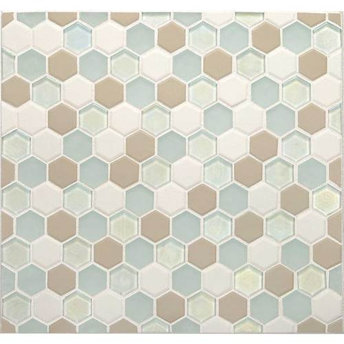 DALTILE COASTAL KEYSTONES TRADE WIND HEXAGON MOSAIC CK86-7636