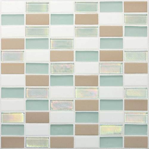 DALTILE COASTAL KEYSTONES TRADE WIND STRAIGHT-JOINT MOSAIC 5209