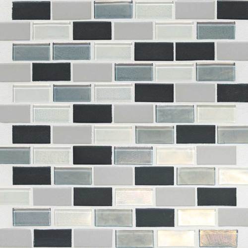 DALTILE COASTAL KEYSTONES TROPICAL THUNDER BRICK-JOINT MOSAIC 5217
