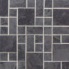DALTILE CONTINENTAL SLATE ASIAN BLACK RANDOM BLOCK MOSAIC 2731