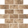 DALTILE ESTA VILLA COTTAGE BROWN 2 X 4 MOSAIC EV99-6515