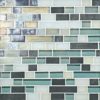 DALTILE GLASS HORIZONS ATLANTIC BLEND RANDOM LINEAR MOSAIC
