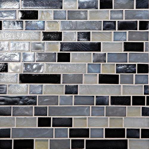 DALTILE GLASS HORIZONS BALTIC BLEND RANDOM LINEAR MOSAIC