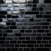 DALTILE GLASS HORIZONS BLACK SAND RANDOM LINEAR MOSAIC