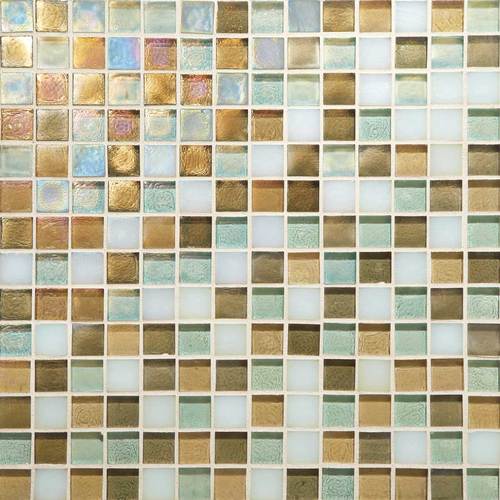 DALTILE GLASS HORIZONS CARIBBEAN BLEND