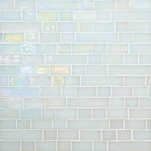 DALTILE GLASS HORIZONS WAVES RANDOM LINEAR MOSAIC