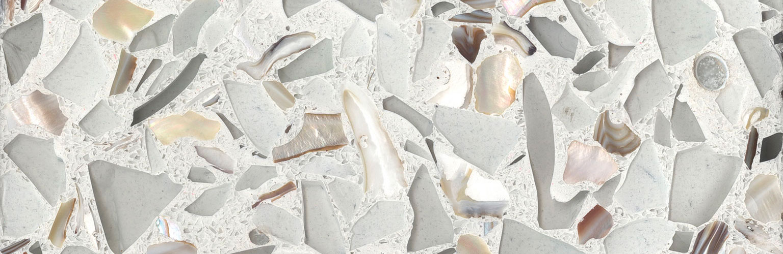 Fair Pearl Vetrazzo Slab