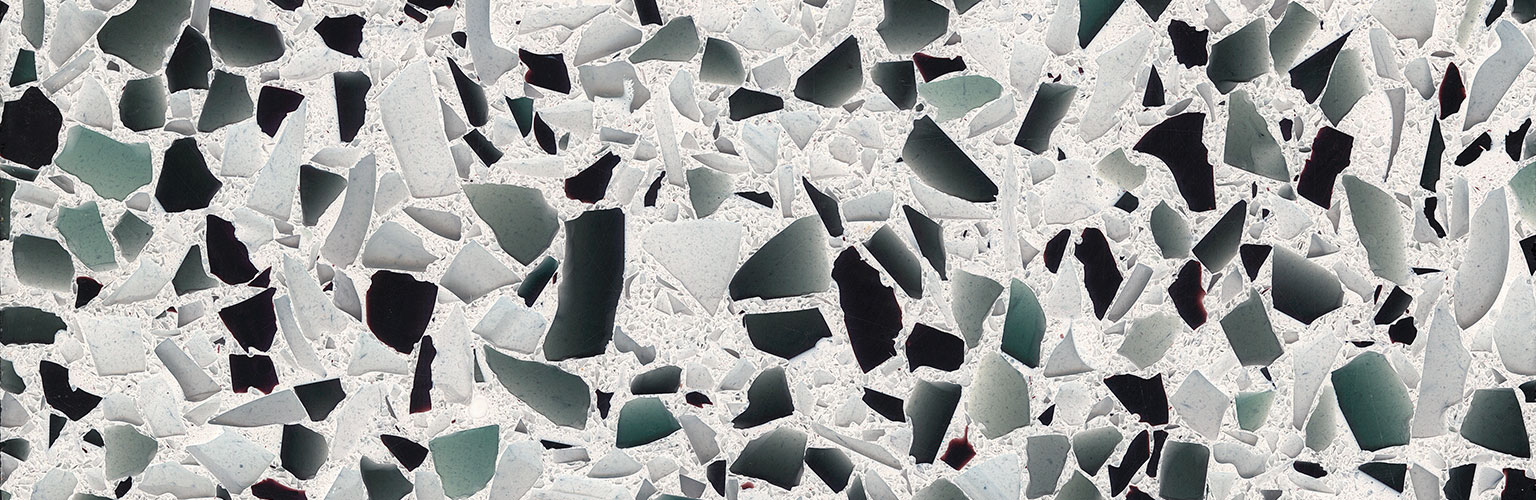 Classic Black Vetrazzo Slab