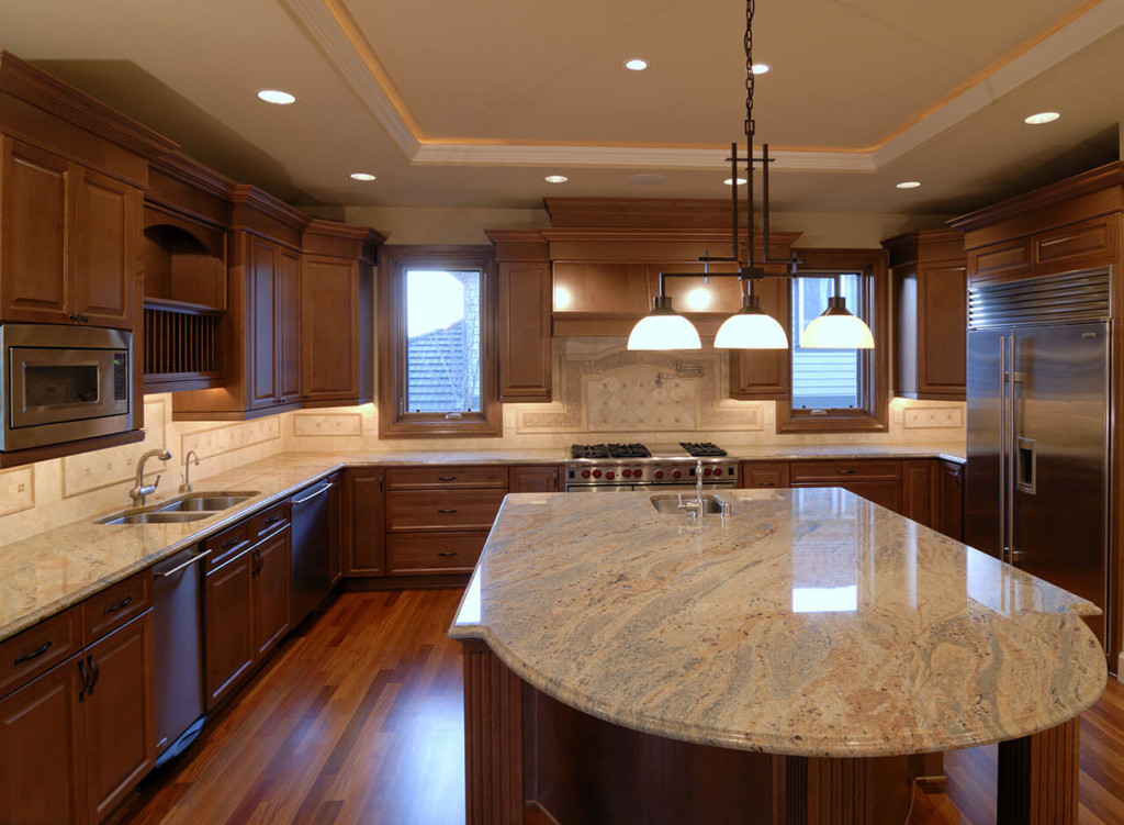 Ivory Gold Granite Kitchen