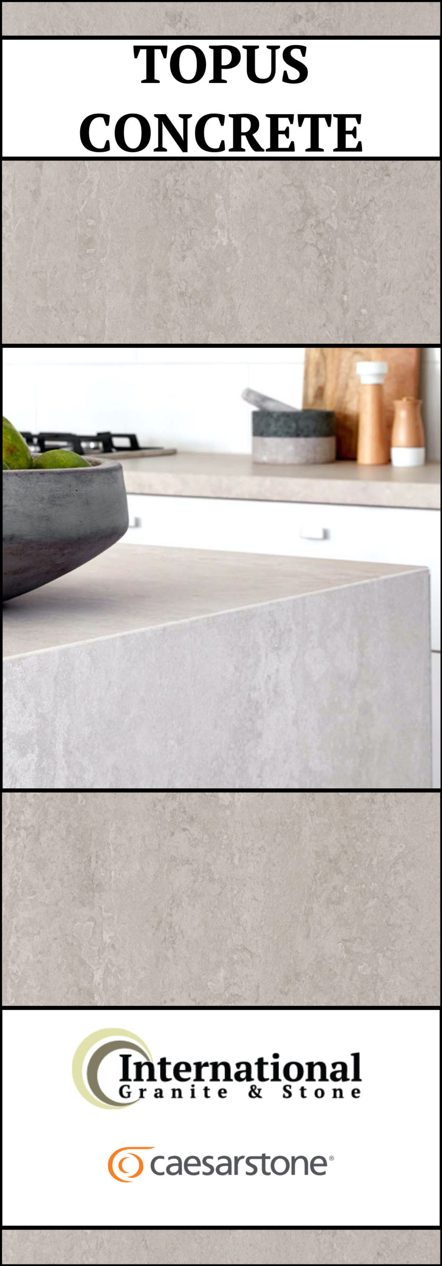Caesarstone Topus Concrete Quartz Full Slab Pinterest