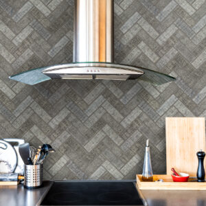 Greige Herringbone Fabrique & Nature Anthology Tile