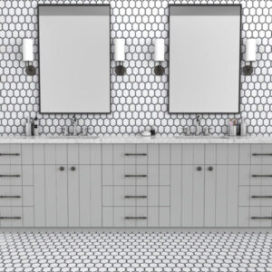 Jeweled Hex Sable Black The Finish Line Anthology Tile
